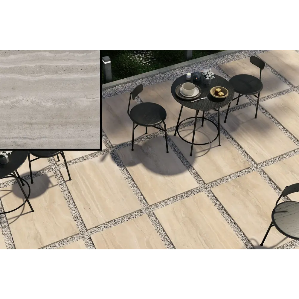 Terrassenplatten Gres x2 Reverso Grigio 60,4x90,6 in 2 cm